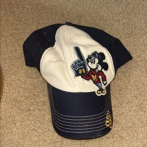 Kids size Disney Mickey Mouse Navy and White Cap
